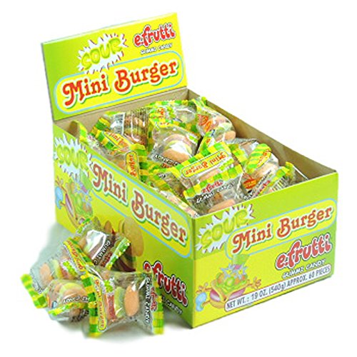 Version 1.0.0 E.Frutti, Sour Mini Burger Gummi, Count 60 - Image 1